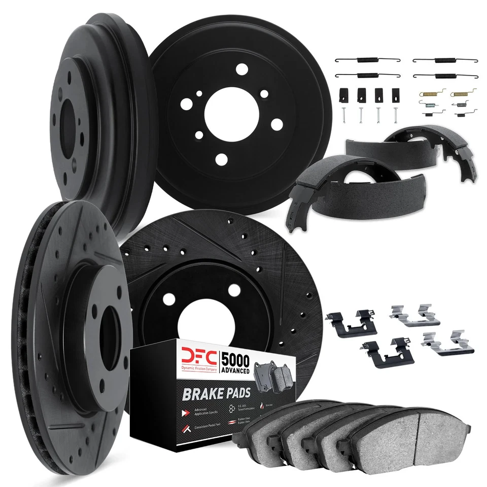 For Suzuki Esteem 99-02 Brake Kit DFC PRO-KIT 5000+ Drilled & Slotted Front & — 第 1/1 张图片