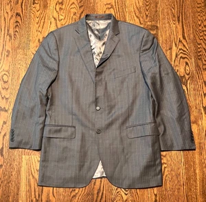 Peter Millar Blazer Cappotto Sportivo Giacca Lana 44R Righe Golf - Foto 1 di 4