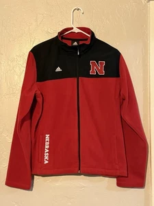 Adidas Team Nebraska Cornhuskers Full Zip Jacket Size X-Large - Picture 1 of 5