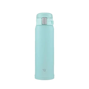 Stainless Steel Water Bottle 16.9 oz, One-Touch Open, Mint Blue - Picture 1 of 7
