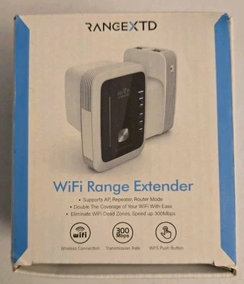 Range XTD WiFi Range Extender Signal Booster Speeds Up To 300mbps - Image 1 of 2