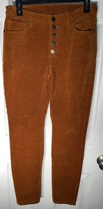 Cabi Cordhose Damen 6 rost orange braun Knopfleiste Skinny hoher Bund Herbst - Bild 1 von 8