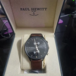 Paul Hewitt Chrono Black Watch N53 . 08 542/E8 Northern Germany Made Like New - Picture 1 of 24