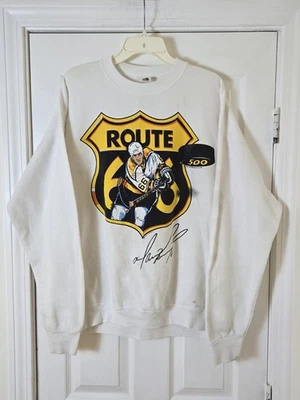 Винтажная толстовка 90-х Pittsburgh Penguins Mario Lemieux XL Route 66 500 голов - Изображение 1 из 4