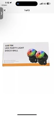 Luditek [2-Pack] Sound Activated Party Lights with Remote Control Dj Lighting, D - Image 1 of 2