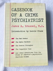 (1st Printing) Casebook of a crime psychiatrist, by brussel, james 1968 HC - Bild 1 von 3