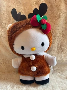 Hello Kitty 2023 Reindeer Holiday Stuffed Toy Plush Figurine 20" (H) x 7.5" (W) - Picture 1 of 8