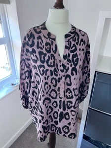 Misumi Leopard Print Top Tunic One Size Viscose - Picture 1 of 8