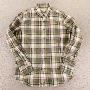 American Eagle Hemd Herren M grün gelb kariert kariert Button Down Slim Fit weich - Bild 1 von 9