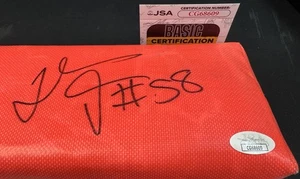 THOMAS DAVIS Signed Autographed CAROLINA PANTHERS Football Touchdown Pylon JSA - Picture 1 of 5