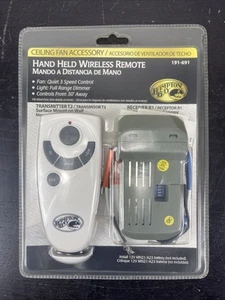New Hampton Bay Hand Held Wireless Ceiling Fan Remote Control 191691 191-691 - Picture 1 of 2