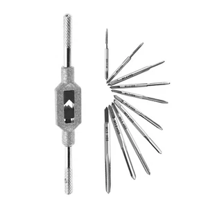 11PCS Mini Screw Tap Set Metric Thread Machine Taps Kit HSS Hand Thread Wire ... - Picture 1 of 7