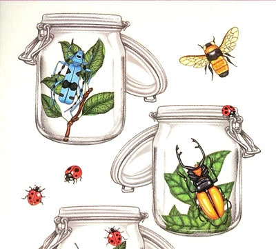 Pegatinas transparentes Miss Elizabeth - Bichos. ¡Bichos en frascos y en todas partes! Foto 1 de 4