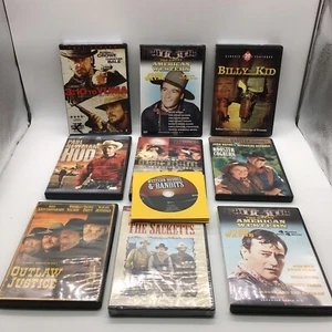 lot of 10 Western Theme DVDs John Wayne Paul Newman Russel Crowe Willie Nelson - Picture 1 of 7