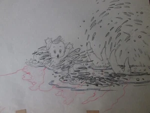 Water Babies 1935 Disney cel Drawing Silly Symphony - Picture 1 of 2