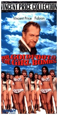 DR. GOLDFOOT & THE GIRL BOMBS 1966 Vincent Price ORION SEALED HI-FI VHS VIDEO - Image 1 of 4