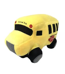 Gelber Schulbus weiches Plüschtier 10 Zoll von Cozy Bear Stoppschild bewegt sich neu - Bild 1 von 7