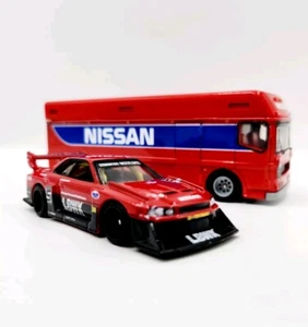 Hot Wheels Nissan Skyline GT-R34 Super Silhouette LB-ER-34 & Euro Hauler Loose - Picture 1 of 14