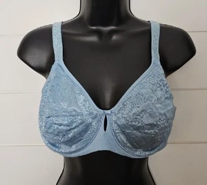 Vanity Fair Light Blue Body Caress Bra 38 D - Picture 1 of 9