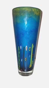 Vintage Europäische Dekorative Kunst Glas Vase. - Bild 1 von 10