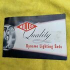 Miller Dynamo Lighting Sets & Bells Cycle accessories brochure 1950’s -10 Pages