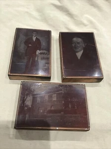 VINTAGE KUPFERDRUCKPLATTEN X 3 MIT BILD - Bild 1 von 8