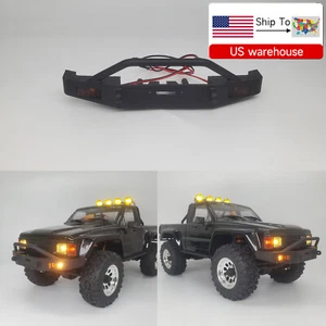 Front Bumper with LED Lights Modified Part For HPI Venture 1/18 Toyota HILUX RC - Picture 1 of 7