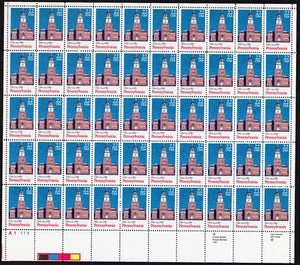 Scott #2337 Pennsylvania Sheet of 50 Stamps - MNH P#A11111 LL - Picture 1 of 2