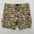 Superdry Cargo Shorts Mens Large W38 Utility Combat Army Camo Side Pockets Heavy