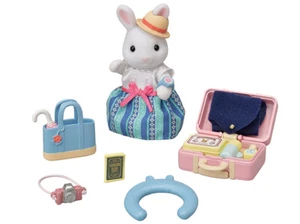 Sylvanian Families DF-19 Travel set White Rabbit Mom Epoch Japan - Imagen 1 de 7