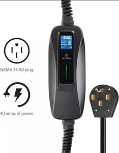 Lectron EV CHARGER NEMA 14-50 240V 40 Amp Level 2 EV Charger with 15ft Extension - Picture 1 of 12