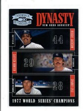 JACKSON / HUNTER / LYLE 2005 DONRUSS THROWBACK THREADS #D-1 DYNASTY #/100 AY7812