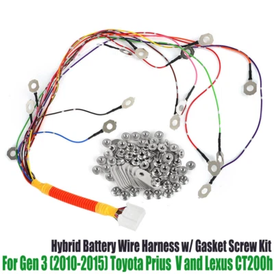 Wire Harness with Bus Bars & Nuts Kit For Gen 3 Toyota Prius 2010-2015 & Prius V Foto 1 de 4
