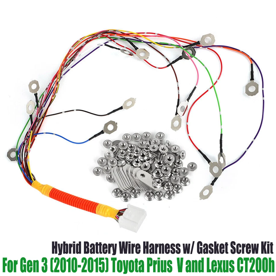 Wire Harness with Bus Bars & Nuts Kit For Gen 3 Toyota Prius 2010-2015 & Prius V - Изображение 1 из 4