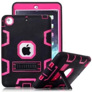 For Apple iPad Shockproof Military Heavy Duty Rubber With Hard Stand Case Cover - Picture 1 of 11
