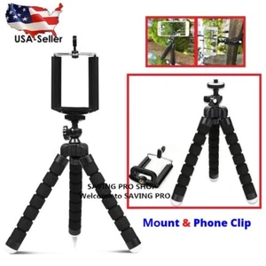 Mini Tripod Flexible Octopus Holder Stand Mount for iPhone/Samsung Phone Camera - Picture 1 of 4