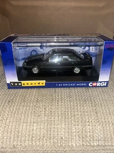 Corgi Vanguard’s 1:43 VA14004A Vauxhall Carlton 3000 GSI Starmist Black - Picture 1 of 3