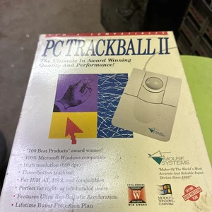 PC Trackball II - Works With Windows 10 - Serial and PS2 connector - Picture 1 of 12