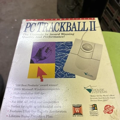 PC Trackball II - Works With Windows 10 - Serial and PS2 connector - Image 1 of 4