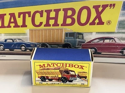 Vintage Boxed Matchbox New Model Grit-Spreading Truck No. 70 Excellent Condition - Image 1 of 4