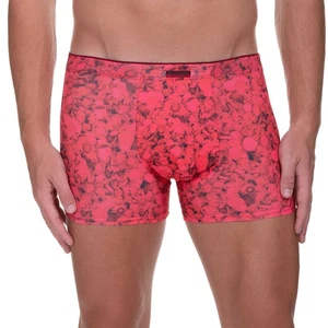 bruno banani short herren unterhose korallenrot print DISCOVERY Gr. M/5 - Bild 1 von 5