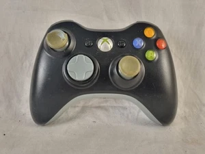Xbox 360 Controller - Black - Wireless - Genuine - Good Working Condition - Picture 1 of 9
