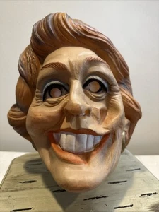 Vintage Cesar Mask 1986 Nancy, Reagan Halloween Mask Old School Style Mask - Picture 1 of 8