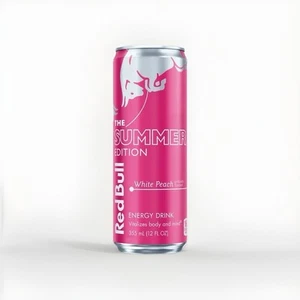 Red Bull Summer Edition White Peach 12 fl. oz. Can - Picture 1 of 1