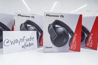 Pioneer DJ HDJ-X5BT (Black) – Over-Ear Bluetooth DJ Headphones – NEW OVERSTOCK - Image 1 of 4