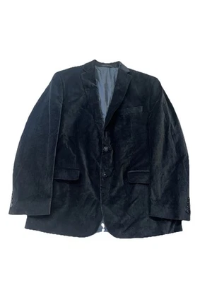 Calvin Klein CK Para hombres 42R Abrigo Deportivo Terciopelo Carbón Chaqueta Blazer Foto 1 de 4