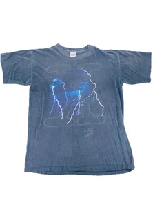 Vintage 90s Stanley Desantis X-Files Sci-Fi TV Show Lightning Logo T-Shirt Sz XL - Picture 1 of 7