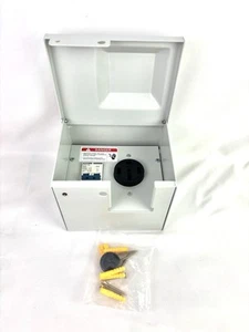 50 Amp Rv Outlet Box with Breaker Rv Electrical Outlet UL Listed NEMA 14-50 - Picture 1 of 6