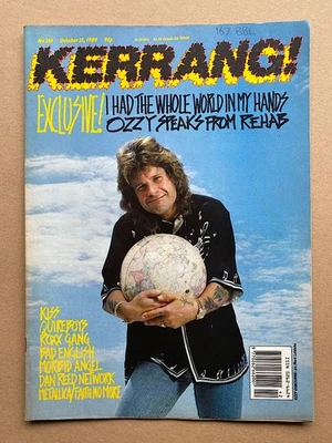 OZZY OSBOURNE KERRANG NO.261 MAGAZINE OCT 1989 OZZY COVER UK - Image 1 of 2