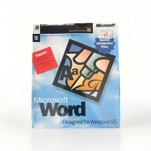Microsoft Word Designed For Windows 95 (Upgrade) - Brand New, Sealed (Very Rare) - Picture 1 of 7